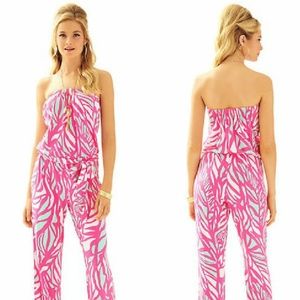 Lilly Pulitzer Jumpsuit Romper Papaya Playa NWT XS